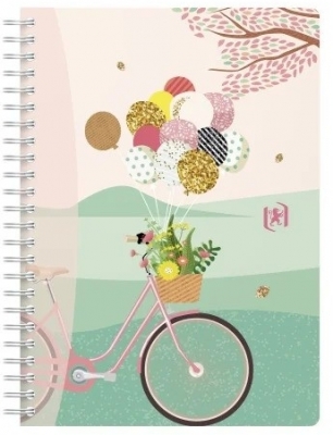 Caiet Oxford Horizons, B5 60 file, spira dubla, scribzee, Ecolabel, coperta flexibila, pagina info personale, dictando, diverse modele